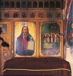 Српски павославни Манастир Света Тројица Пљевља кивот у коме су чуване мошти првог архиепископа српског Светог Саве