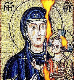 Mозаична иконa Богородице Одигитрије